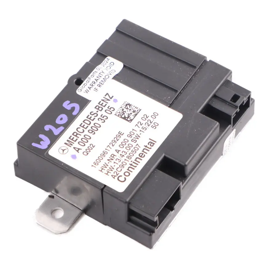 Mercedes W205 Module contrôle pompe carburant coffre arrière ECU - SKU A0009003505 - Numéro de pièce A0009003505