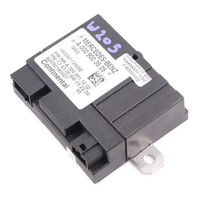 Mercedes W205 Module contrôle pompe carburant coffre arrière ECU - SKU A0009003505 - Numéro de pièce A0009003505