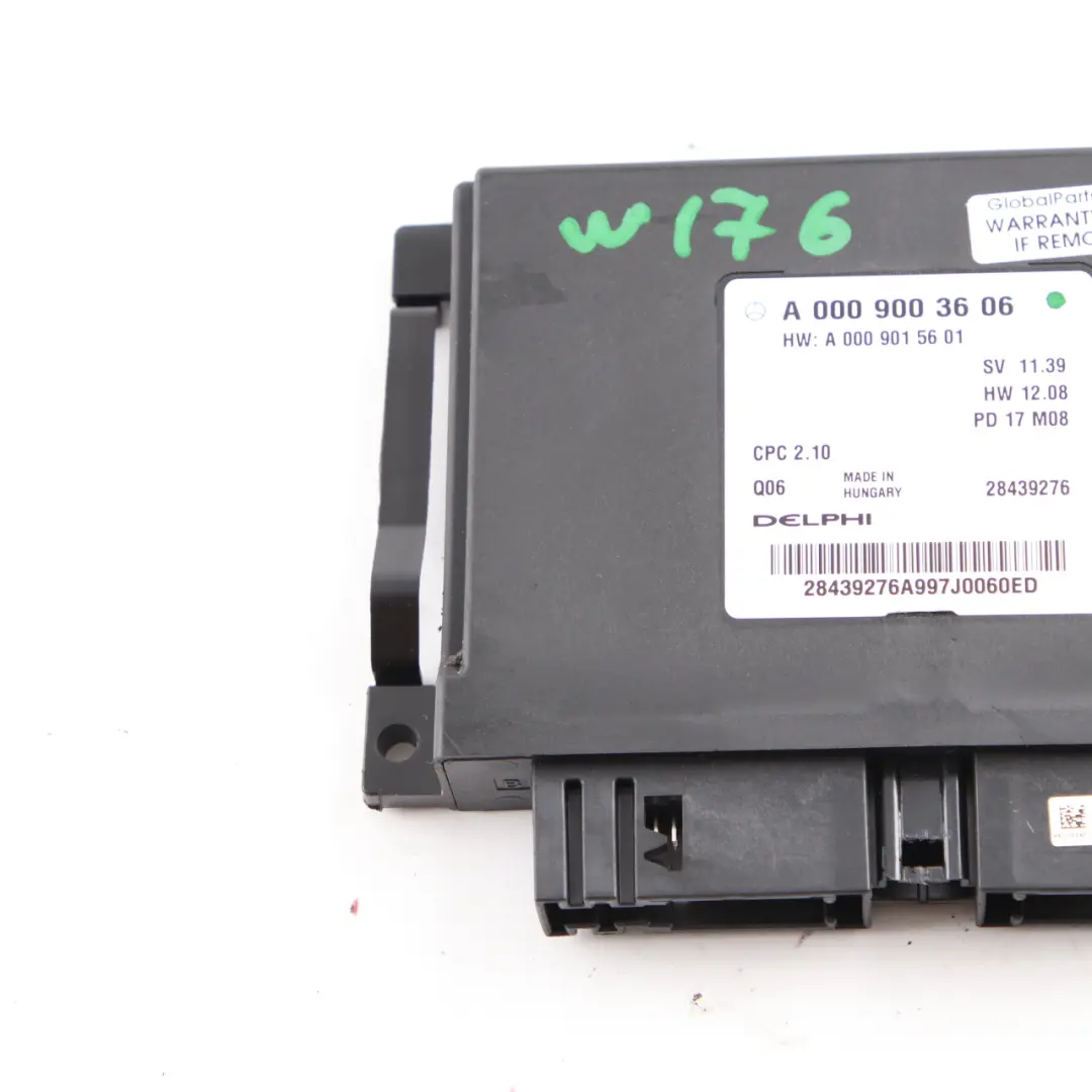 Unidad Control Transmisión Automática para Mercedes W176 W246 con número de pieza A0009003606 Mercedes W176 W246 Unidad Control Transmisión Automática - SKU A0009003606 - Número de pieza A0009003606