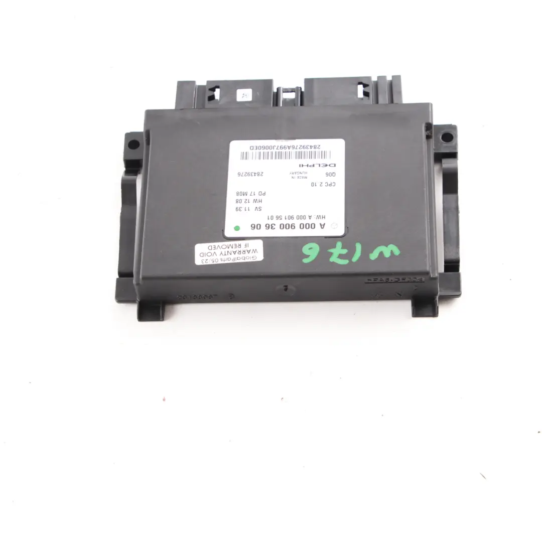 Transmission Control Uni to Mercedes W176 W246 Automatic with Part number A0009003606 Mercedes W176 W246 Automatic Transmission Control Uni - SKU A0009003606 - Part number A0009003606