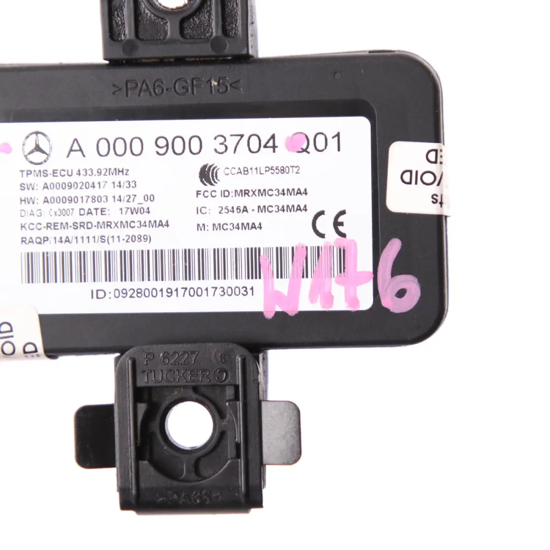 Controllo pressione pneumatici Modulo unità per Mercedes W204 W212 con numero di parte A0009003704 Mercedes W204 W212 Controllo pressione pneumatici Modulo unità - SKU A0009003704 - Numero di parte A0009003704