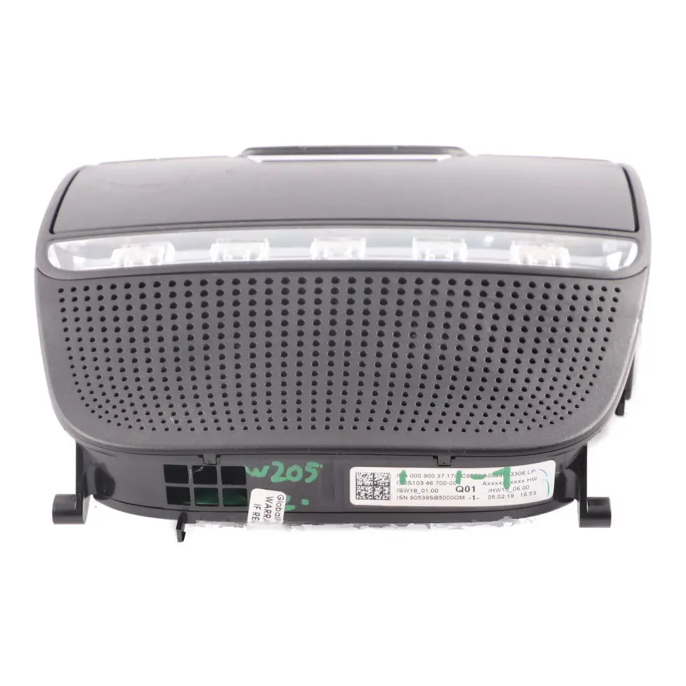 Lamp Mercedes W205 Roof Cabin Lamp Switch Panel Black Sunglasses Storage to with Part number A0009003717 Lamp Mercedes W205 Roof Cabin Lamp Switch Panel Black Sunglasses Storage - SKU A0009003717-1 - Part number A0009003717