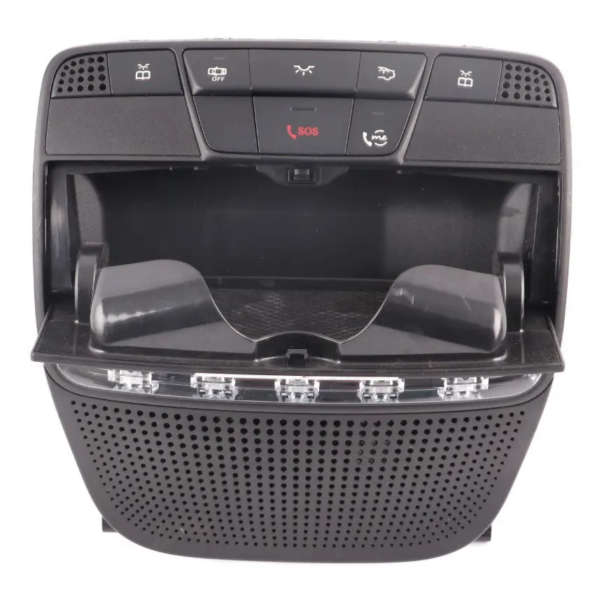 Lamp Mercedes W205 Roof Cabin Lamp Switch Panel Black Sunglasses Storage to with Part number A0009003717 Lamp Mercedes W205 Roof Cabin Lamp Switch Panel Black Sunglasses Storage - SKU A0009003717-1 - Part number A0009003717