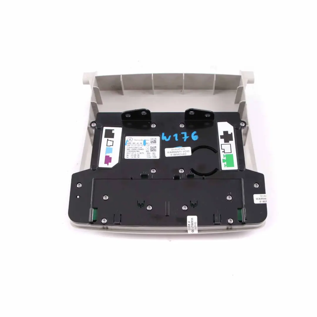 Luz De Techo Interior Lámpara Lectura Delantera Gris para Mercedes W176 con número de pieza A0009004508 Mercedes W176 Luz De Techo Interior Lámpara Lectura Delantera Gris - SKU A0009004508 - Número de pieza A0009004508