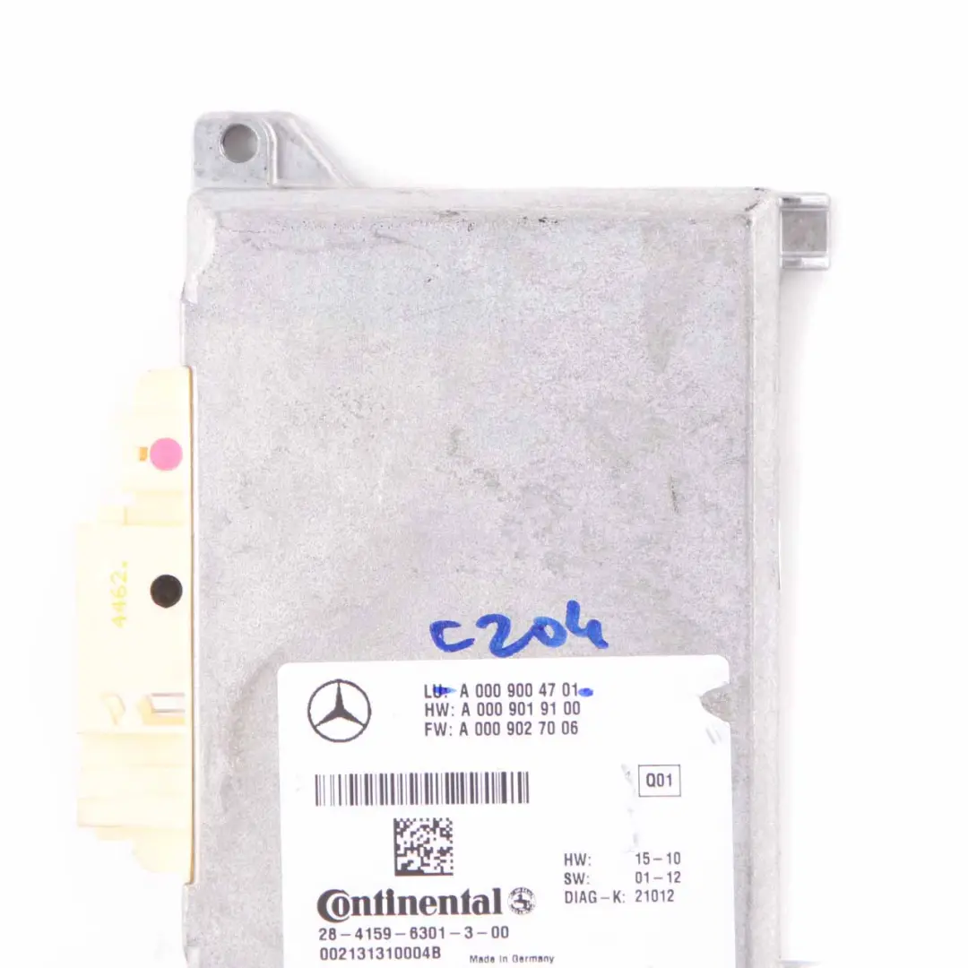 Distance Radar Module Mercedes C204 Distronic Control Unit ECU to with Part number A0009004701 Distance Radar Module Mercedes C204 Distronic Control Unit ECU - SKU A0009004701 - Part number A0009004701