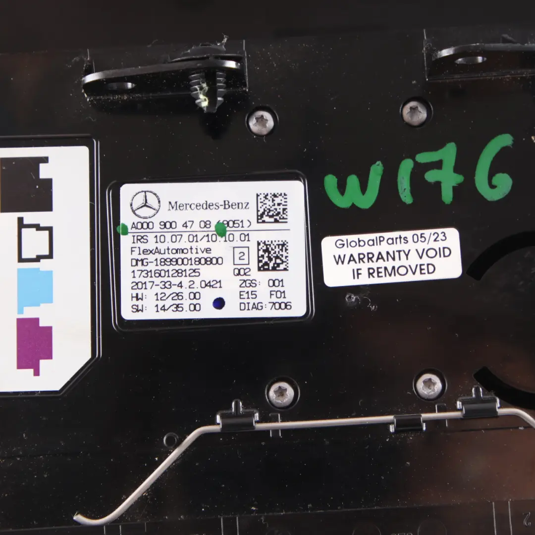 Mercedes W176 Luce tetto anteriore Lampada lettura Pannello interruttore interno - SKU A0009004708 - Numero di parte A0009004708