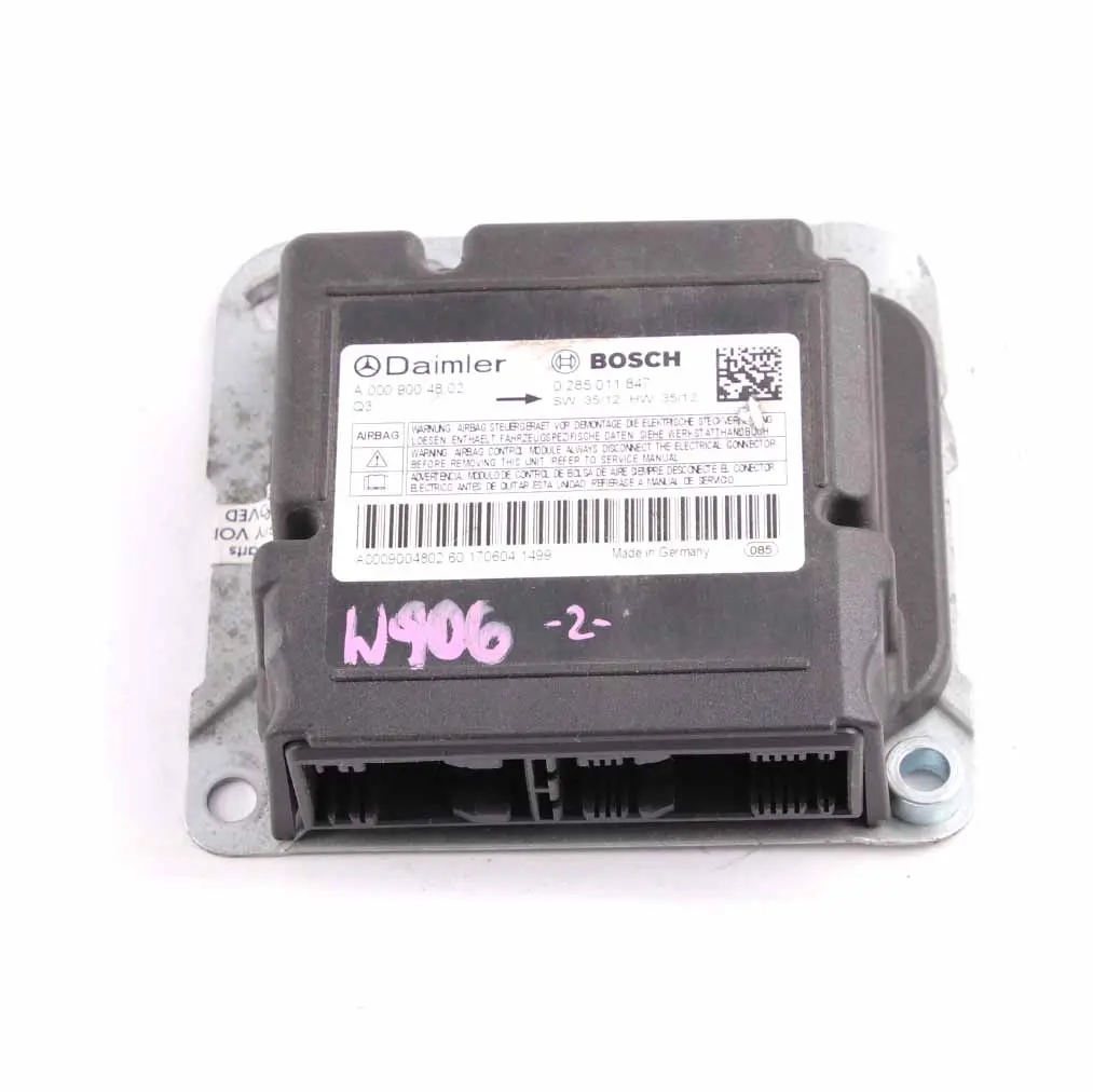 Air Module Mercedes W639 W906 ECU Control Unit Crash Impact - SKU A0009004802 - Part number A0009004802