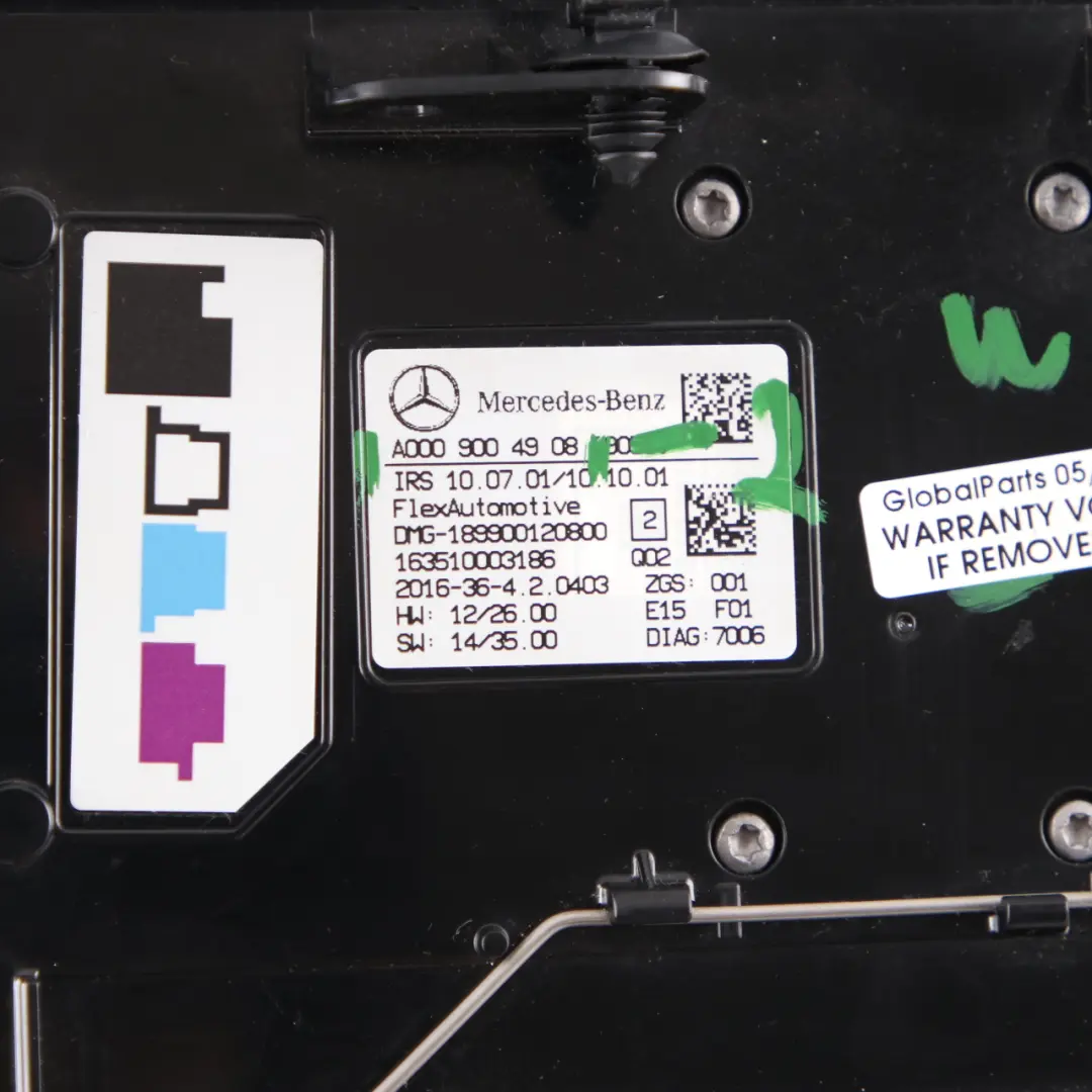  Luce tetto Mercedes W176 W246 Unità controllo lampada interna Nero - SKU A0009004908-2 - Numero di parte A0009004908