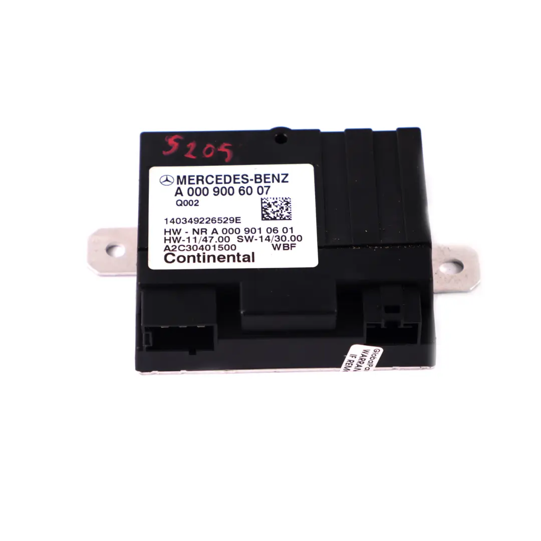  Module de pompe à carburant Mercedes W205 Unité de contrôle ECU - SKU A0009006007 - Numéro de pièce A0009006007