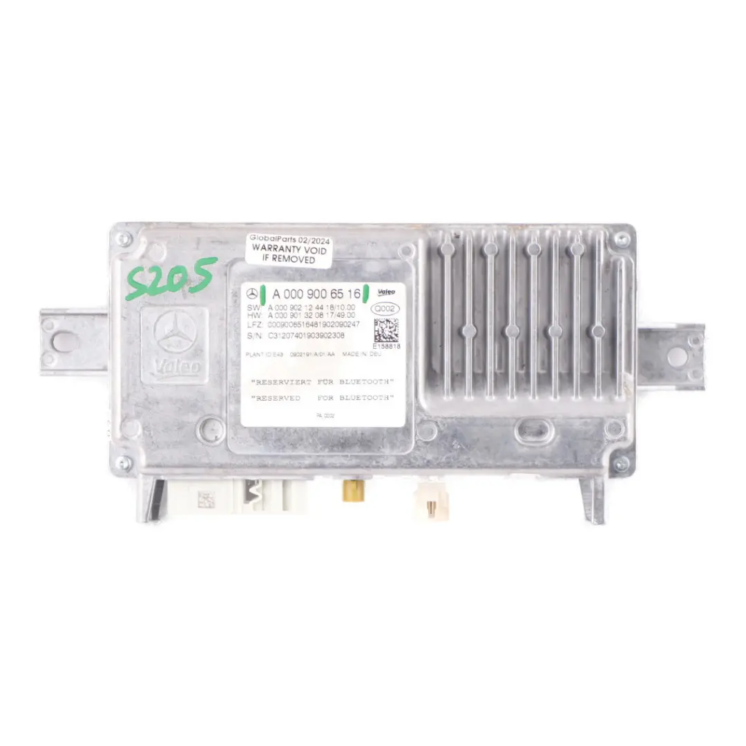 Bluetooth Module Mercedes S205 W205 W177 Active Parking Assist Control Rear to with Part number A0009006516 Bluetooth Module Mercedes S205 W205 W177 Active Parking Assist Control Rear - SKU A0009006516 - Part number A0009006516