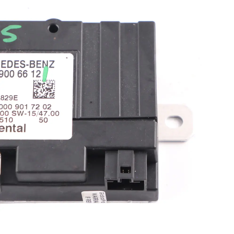 Módulo trasero Mercedes C205 Unidad control bomba combustible para con número de pieza A0009006612 Módulo trasero Mercedes C205 Unidad control bomba combustible - SKU A0009006612 - Número de pieza A0009006612