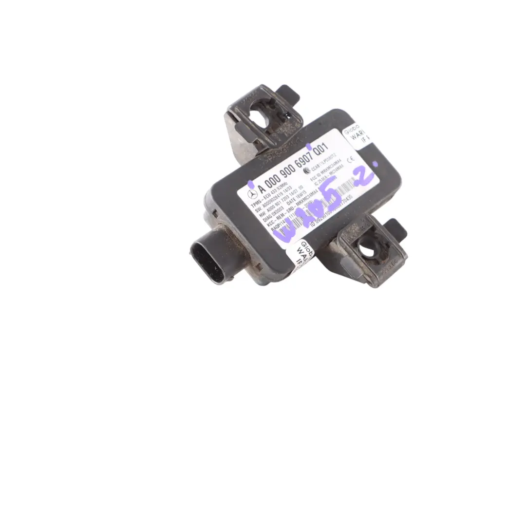 Module de contrôle de la pression des pneus pour Mercedes W205 à propos du numéro de pièce A0009006907 Mercedes W205 Module de contrôle de la pression des pneus - SKU A0009006907 - Numéro de pièce A0009006907
