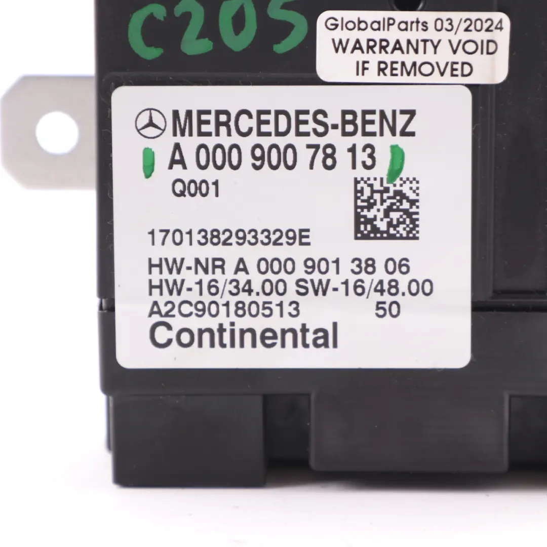 Pump Module Mercedes W205 W222 W238 Control Unit ECU to Fuel with Part number A0009007813 Fuel Pump Module Mercedes W205 W222 W238 Control Unit ECU - SKU A0009007813 - Part number A0009007813