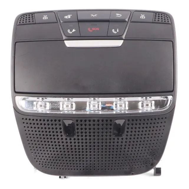 Lumière cabine Mercedes W205 Lampe Lunettes soleil Rangement Interrupteur Noir