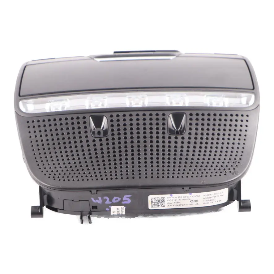 Mercedes W205 Lampka Oświetlenie Panel Podsufitki Kabiny Czarny - SKU A0009008207 - Numer Części A0009008207