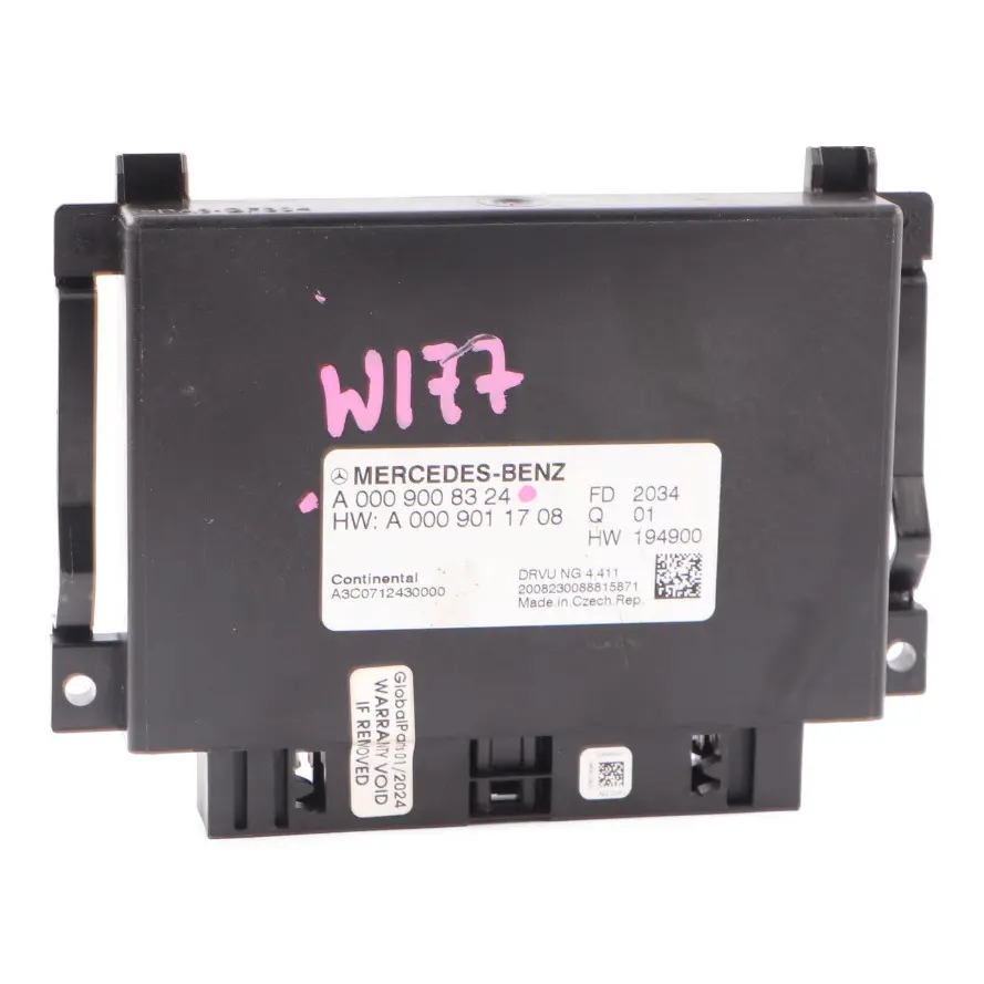 Gearbox Control Unit Module ECU to Mercedes W177 W205 W247 Automatic with Part number A0009008324 Mercedes W177 W205 W247 Automatic Gearbox Control Unit Module ECU - SKU A0009008324 - Part number A0009008324