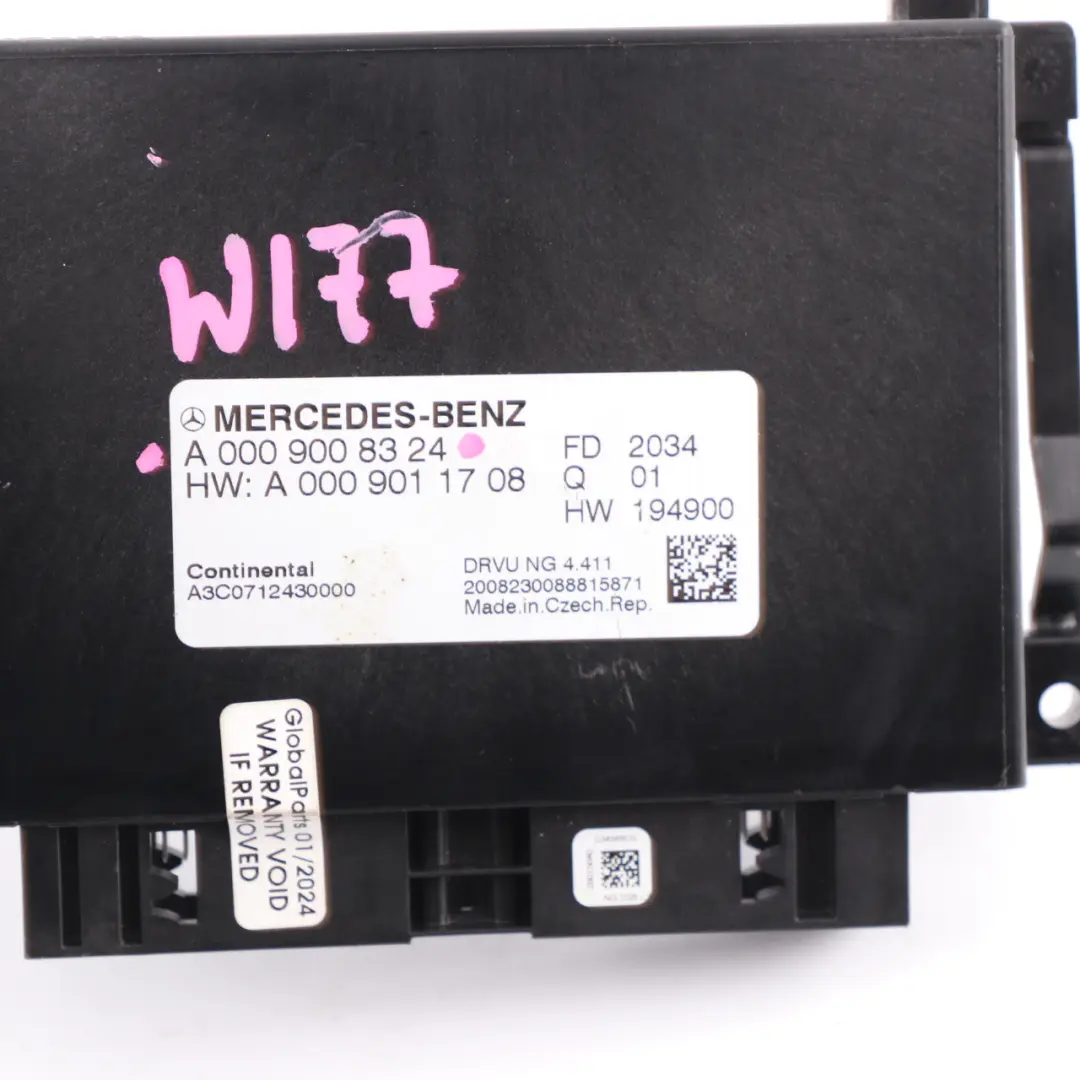 Mercedes W177 W205 W247 Automatic Gearbox Control Unit Module ECU - SKU A0009008324 - Part number A0009008324