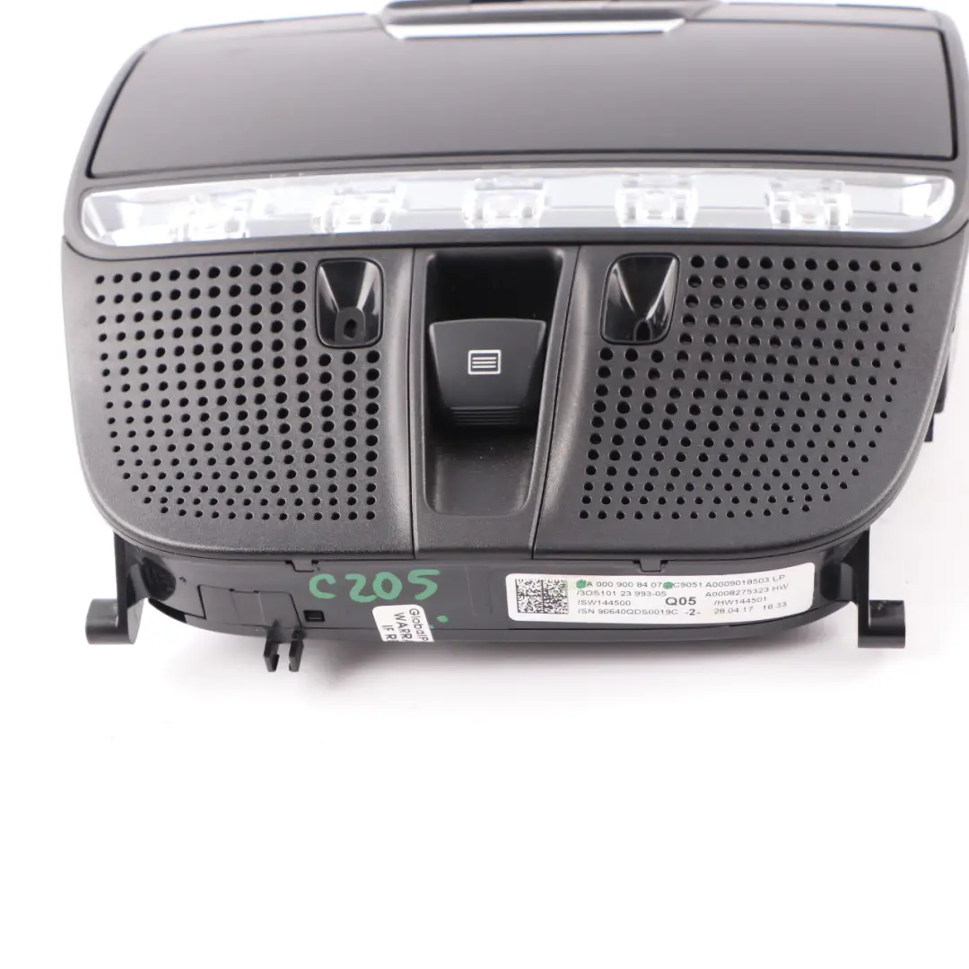  Lampe Cabine Mercedes W205 Panneau D'Interrupteur Feux Toit Noir - SKU A0009008407 - Numéro de pièce A0009008407