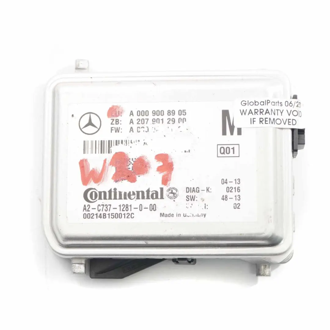  Windscreen Camera Mercedes W207 W212 W246 Front Control Unit Module - SKU A0009008905 - Part number A0009008905
