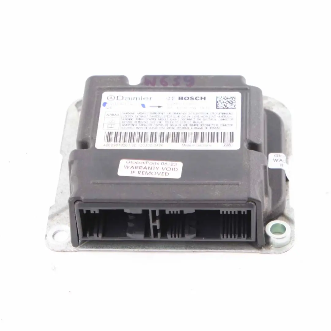 SRS Module Control Unit ECU to Mercedes Vito W639 Air with Part number A0009010201 Mercedes Vito W639 Air SRS Module Control Unit ECU - SKU A0009010201 - Part number A0009010201