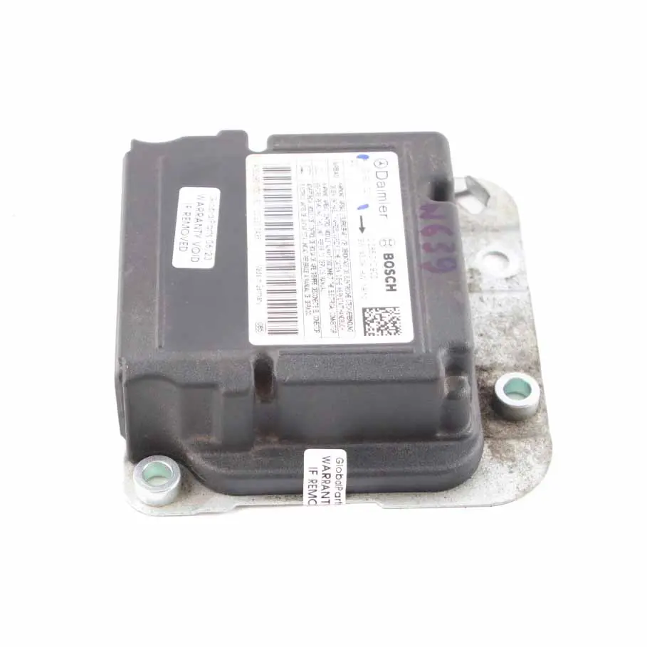 Airbag SRS Module Control Unit ECU Air Bag to Mercedes Vito W639 with Part number A0009010201 Mercedes Vito W639 Airbag SRS Module Control Unit ECU Air Bag - SKU A0009010201 - Part number A0009010201