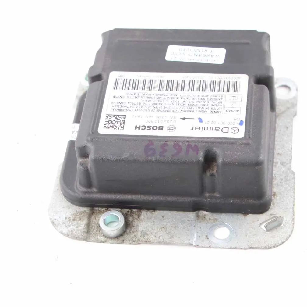 SRS Module Control Unit ECU to Mercedes Vito W639 Air with Part number A0009010201 Mercedes Vito W639 Air SRS Module Control Unit ECU - SKU A0009010201 - Part number A0009010201