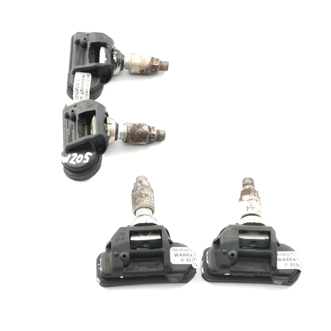 Reifen Druckkontroll Sensor Satz von 4 für Mercedes W205 W212 mit Teilenummer A0009050030 Mercedes W205 W212 Reifen Druckkontroll Sensor Satz von 4 - SKU A0009050030-1 - Teilenummer A0009050030