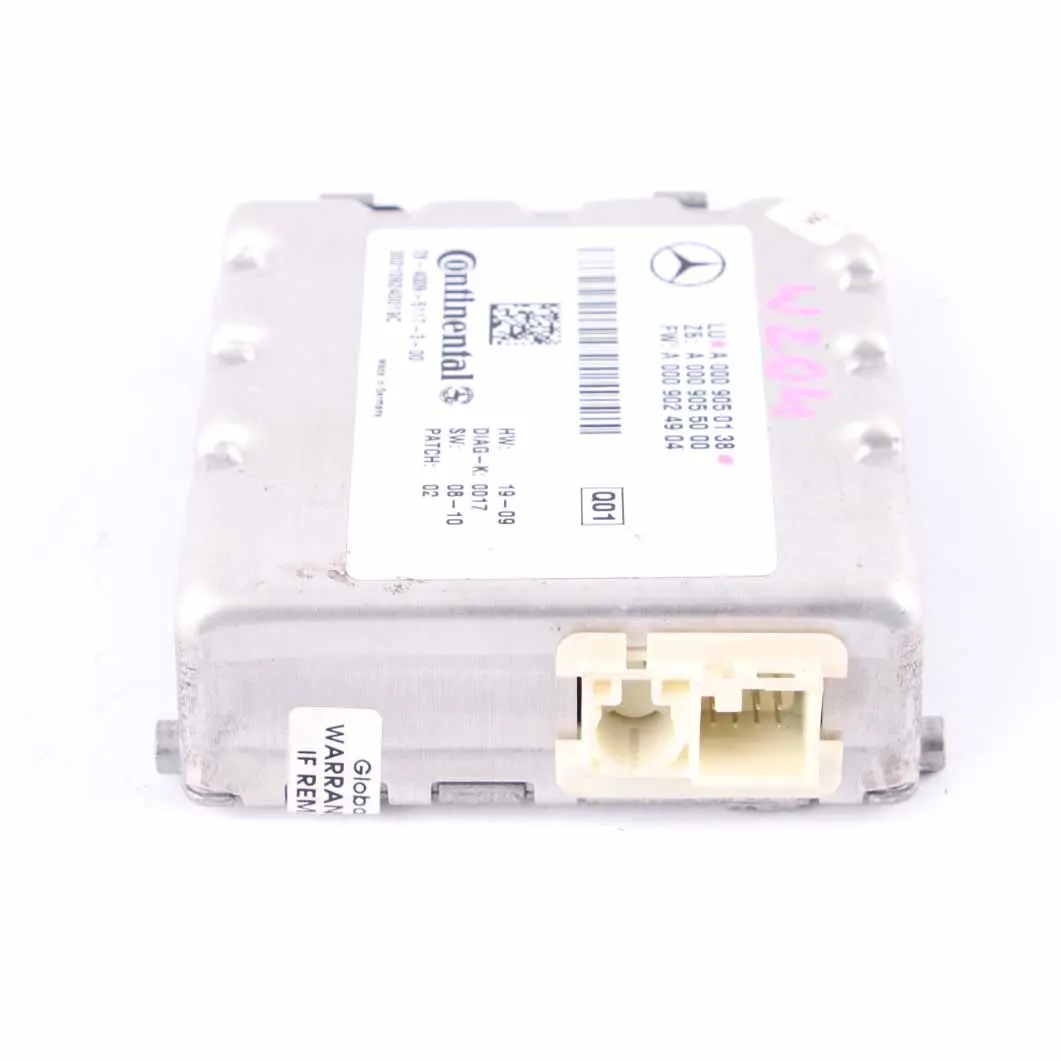 Módulo de unidad de control cámara parabrisas multiuso A0009050338 para Mercedes W212 con número de pieza A0009050138 Mercedes W212 Módulo de unidad de control cámara parabrisas multiuso A0009050338 - SKU A0009050138 - Número de pieza A0009050138