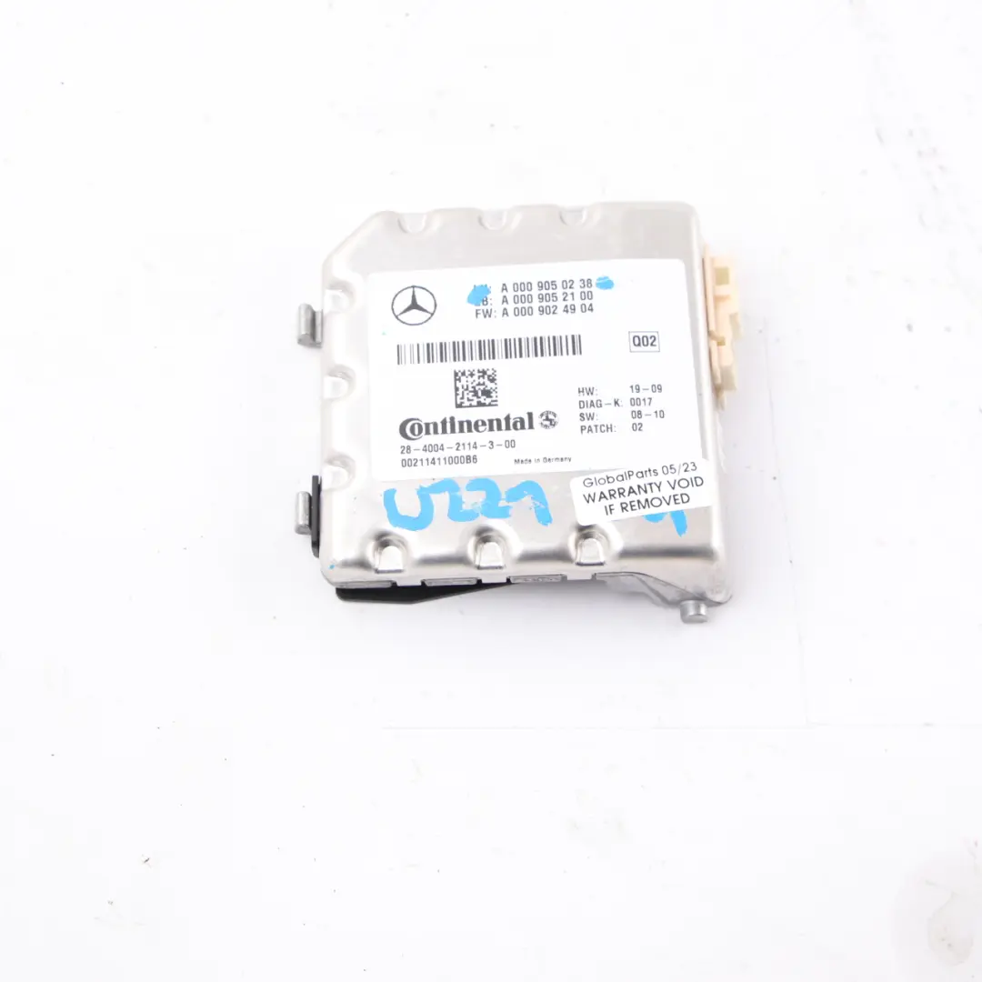  Windscreen Camera Mercedes W204 W212 Front Windshield Camera Unit - SKU A0009050238 - Part number A0009050238
