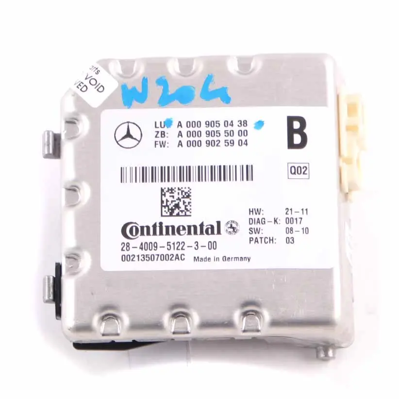 Kamera Szyby Czołowej Przedniej Przód do Mercedes W204 o numerze A0009050438 Mercedes W204 Kamera Szyby Czołowej Przedniej Przód - SKU A0009050438 - Numer Części A0009050438