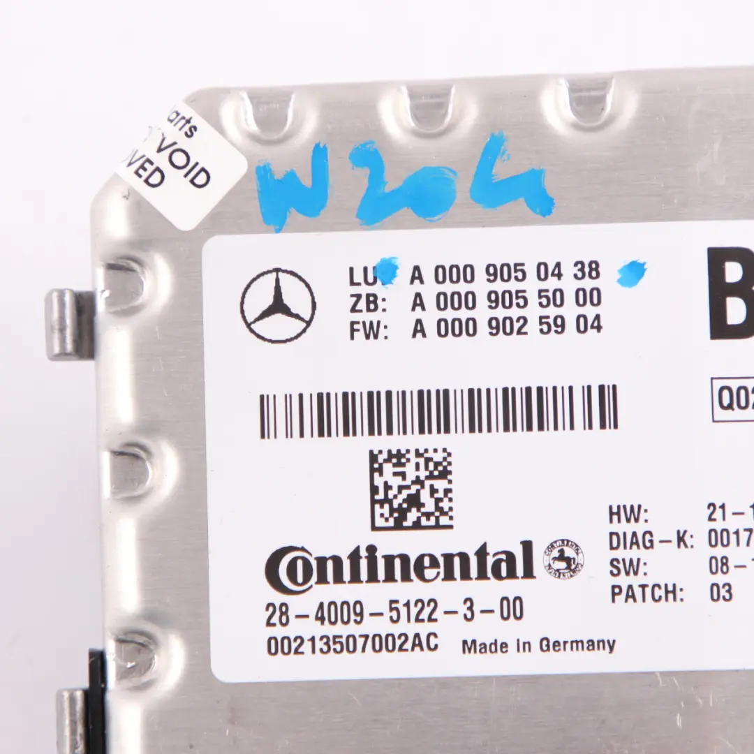Mercedes W204 Kamera Szyby Czołowej Przedniej Przód - SKU A0009050438 - Numer Części A0009050438