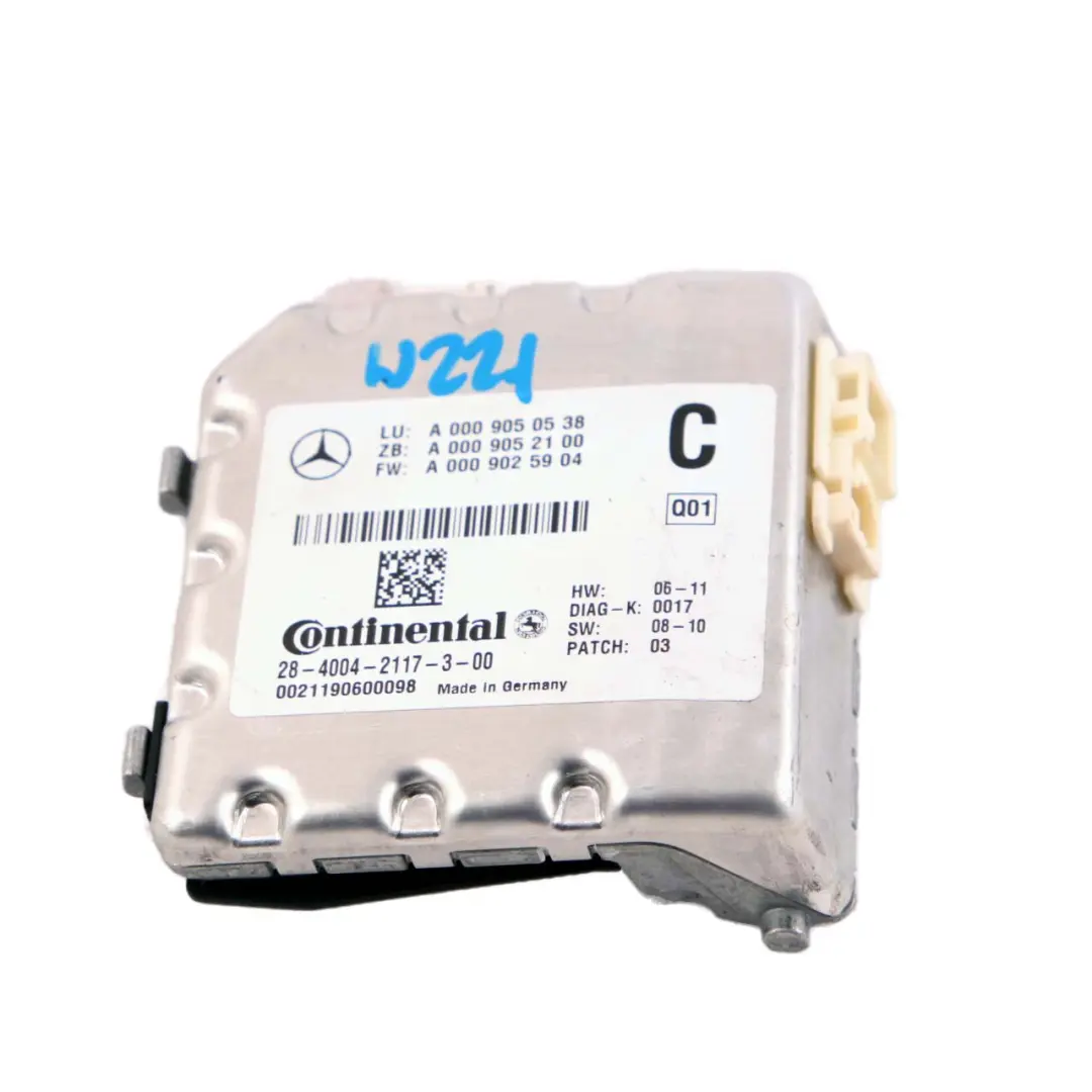 Módulo de Unidad de Control de Cámara Multipropósito para Mercedes S W221 con número de pieza A0009050538 Mercedes S W221 Módulo de Unidad de Control de Cámara Multipropósito - SKU A0009050538 - Número de pieza A0009050538