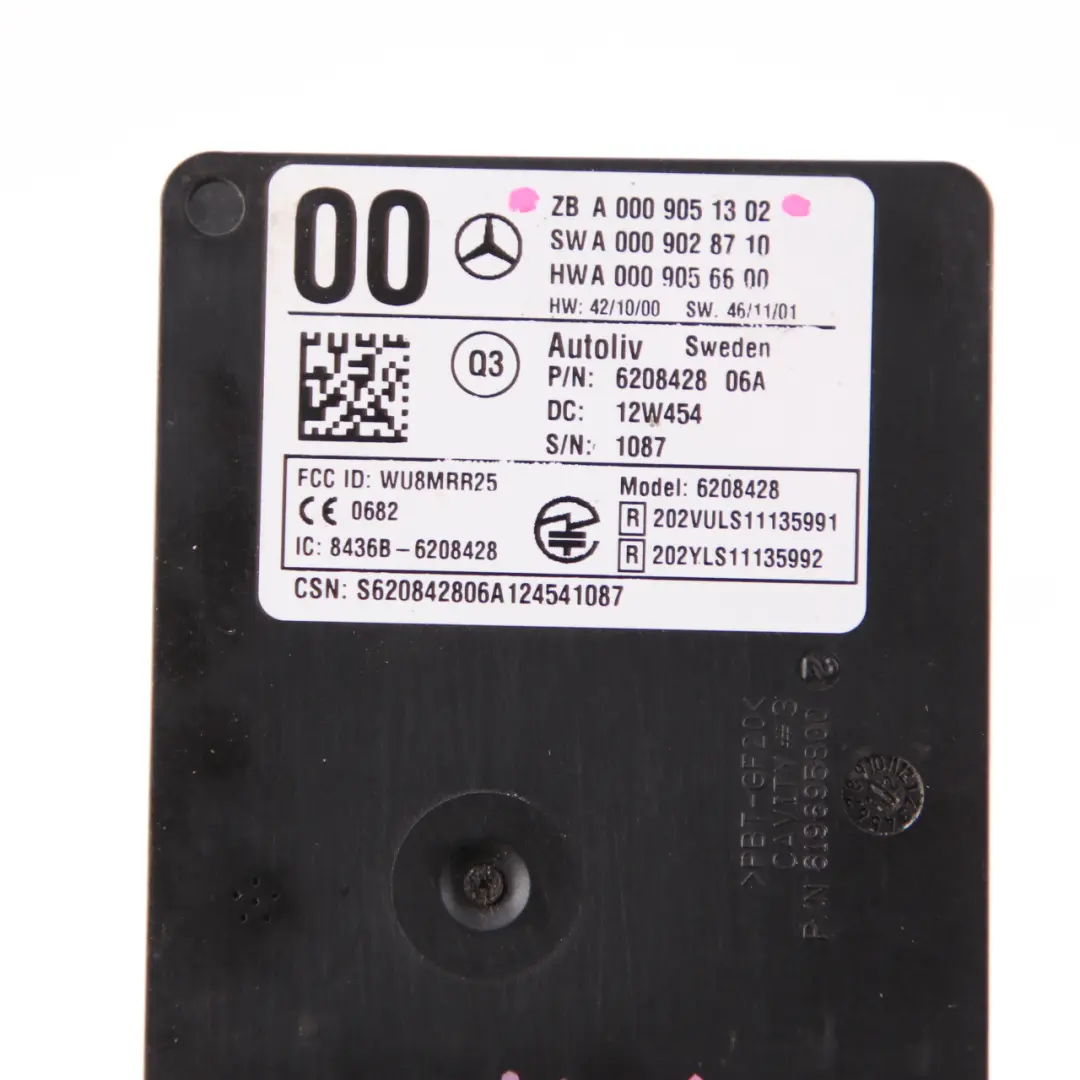 Mercedes W166 W176 W246 Module contrôle avant du capteur radar - SKU A0009051302 - Numéro de pièce A0009051302