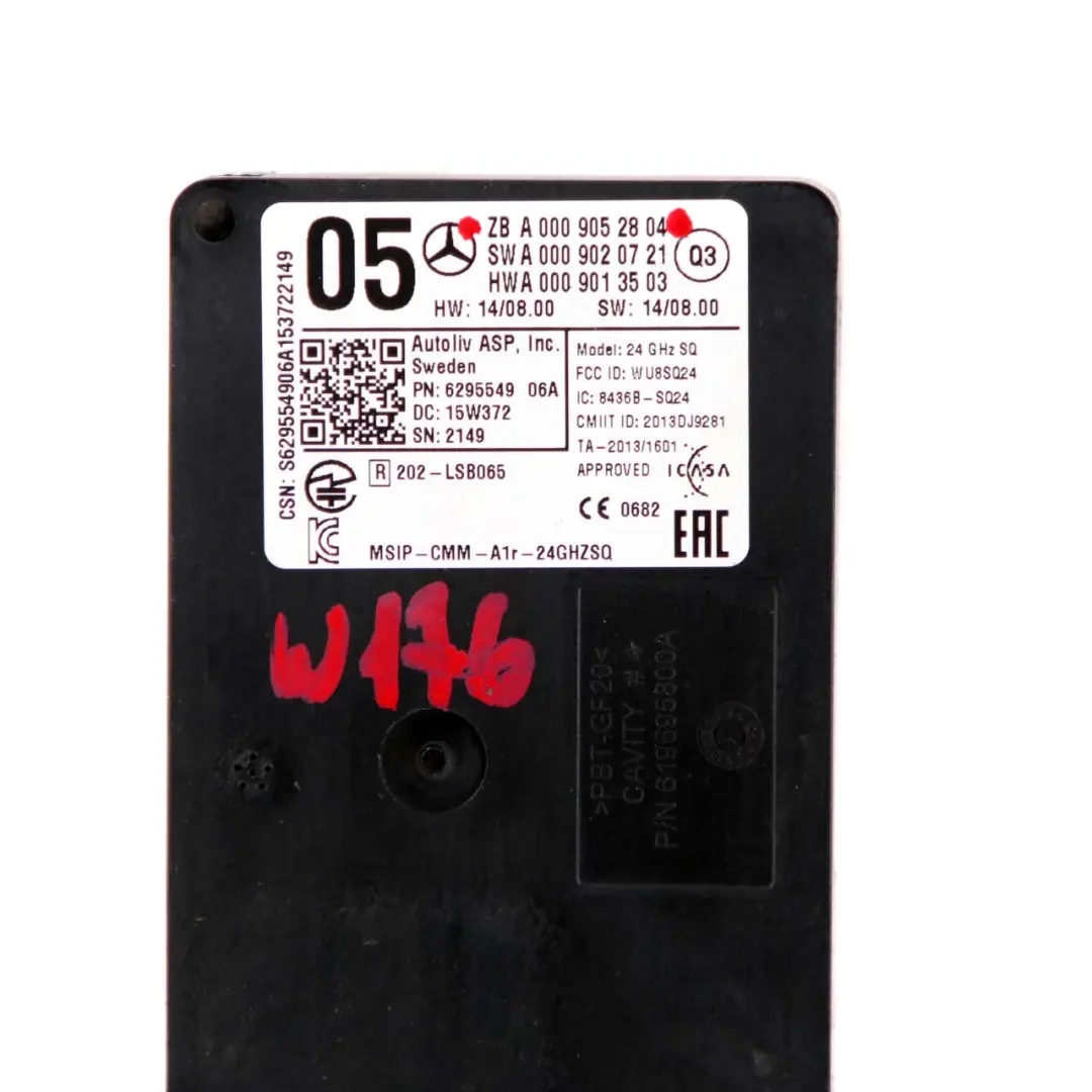 Sensore radar Mercedes W176 W207 W246 Modulo unità anteriore per con numero di parte A0009052804 Sensore radar Mercedes W176 W207 W246 Modulo unità anteriore - SKU A0009052804 - Numero di parte A0009052804