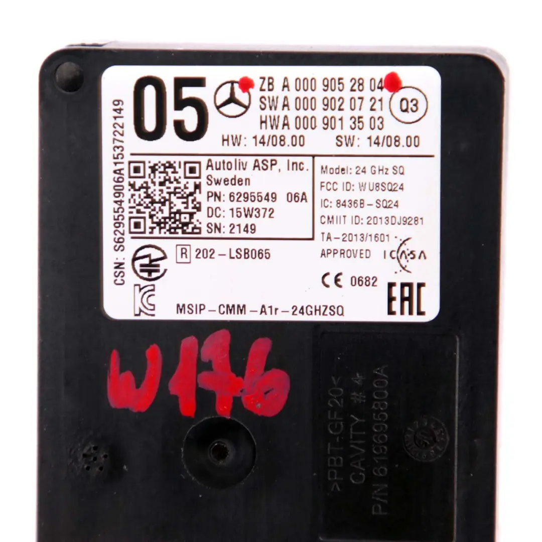 Sensore radar Mercedes W176 W207 W246 Modulo unità anteriore per con numero di parte A0009052804 Sensore radar Mercedes W176 W207 W246 Modulo unità anteriore - SKU A0009052804 - Numero di parte A0009052804