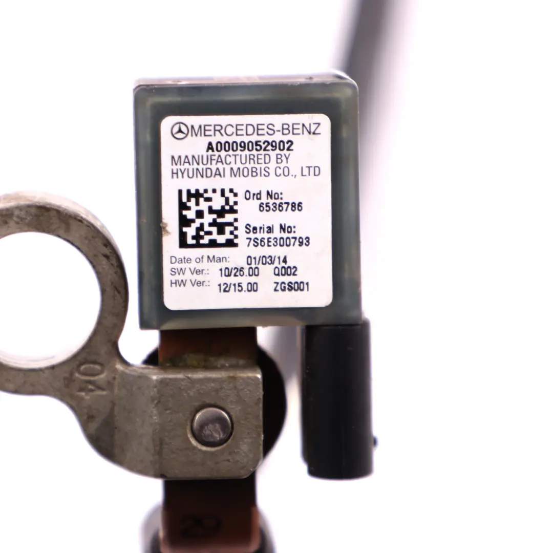 Mercedes W212 Cable Negativo Terminal de la Batería Cableado - SKU rhd-A0009052902 - Número de pieza A0009052902