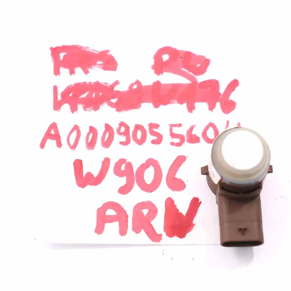 Sensore di parcheggio anteriore PDC Bianco Artico 9147 per Mercedes W906 con numero di parte A0009055604 Mercedes W906 Sensore di parcheggio anteriore PDC Bianco Artico 9147 - SKU A0009055604-ARW - Numero di parte A0009055604