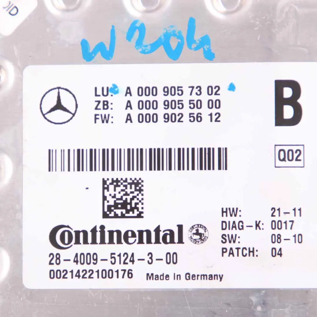  Windscreen Camera Mercedes W204 W212 Front Windshield Camera Unit - SKU A0009057302 - Part number A0009057302