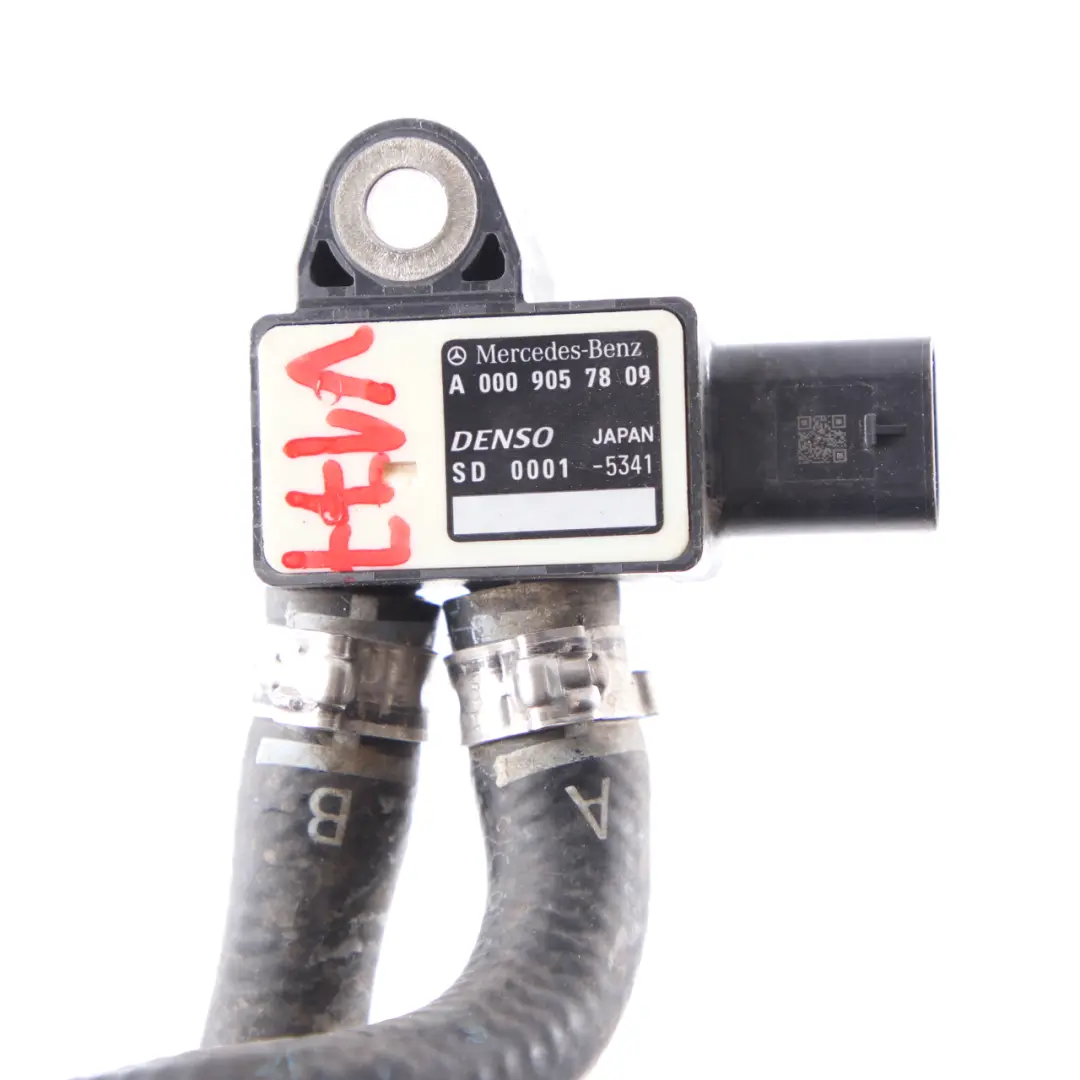 Exhaust Pressure Sensor Mercedes W177 W246 M260 Petrol DPF to with Part number A0009057809 Exhaust Pressure Sensor Mercedes W177 W246 M260 Petrol DPF - SKU A0009057809-1 - Part number A0009057809