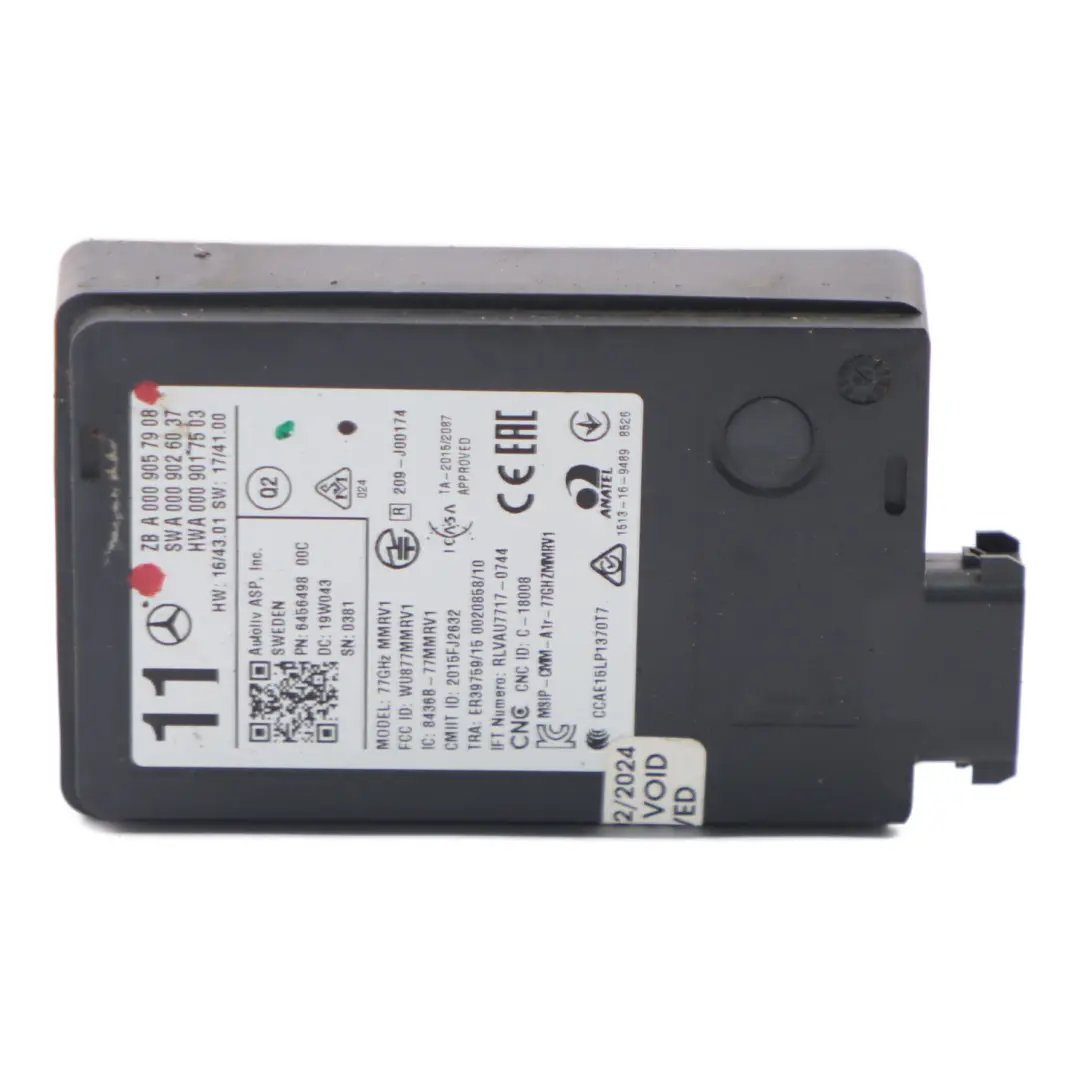 Mercedes C238 Radar Czujnik Sensor Zderzaka Tył Lewy Prawy - SKU A0009057908 - Numer Części A0009057908
