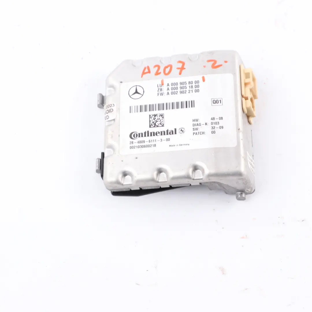 Cámara parabrisas Mercedes W207 W221 Módulo parabrisas Unidad para con número de pieza A0009058000 Cámara parabrisas Mercedes W207 W221 Módulo parabrisas Unidad - SKU A0009058000 - Número de pieza A0009058000