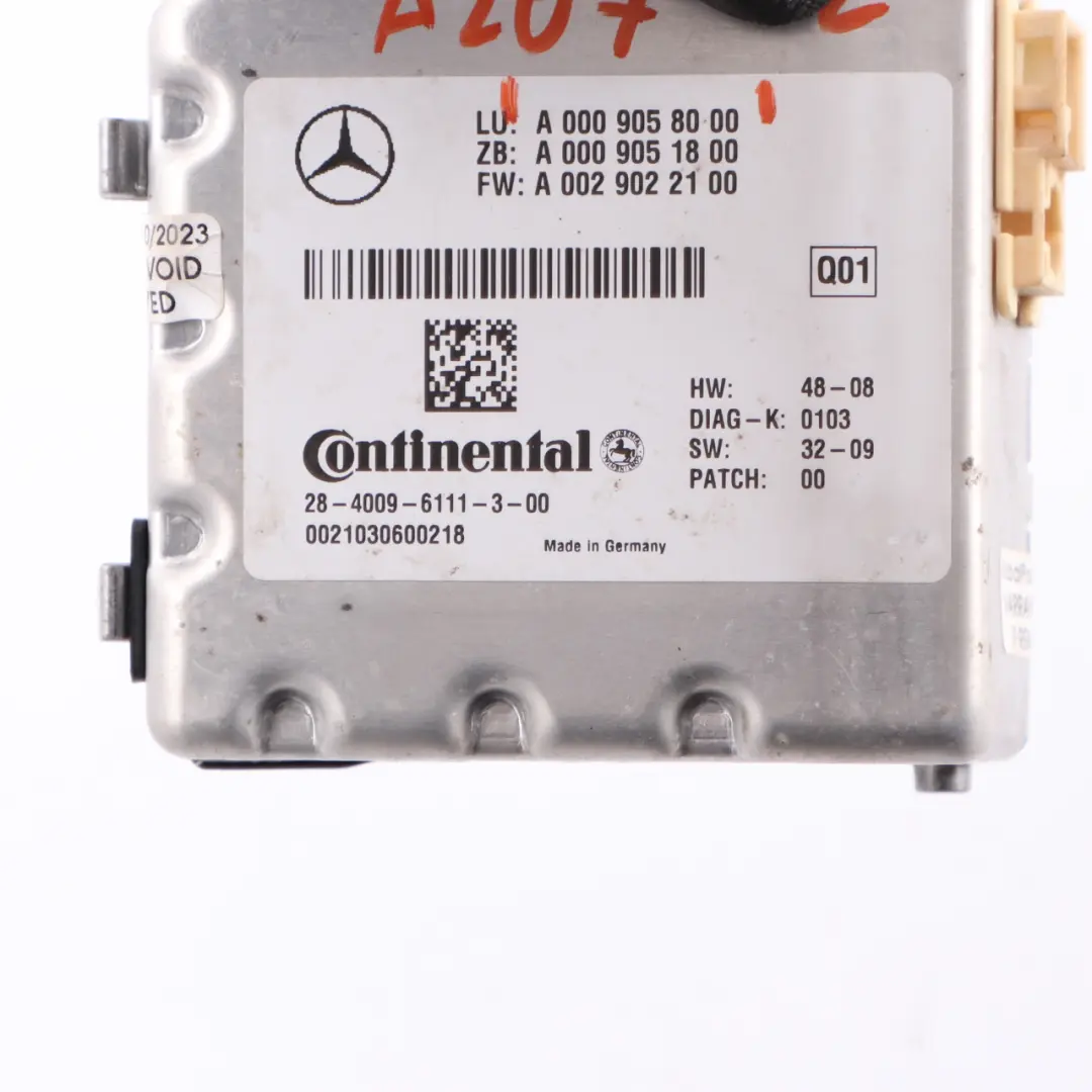 Mercedes W207 W221 Moduł Kamery Szyby Przedniej Przód - SKU A0009058000 - Numer Części A0009058000