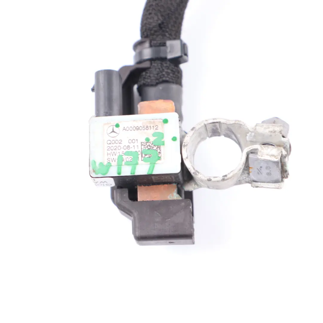 Negative Battery Terminal Cable Lead to Mercedes C118 W177 W247 with Part number A0009058112 Mercedes C118 W177 W247 Negative Battery Terminal Cable Lead - SKU A0009058112 - Part number A0009058112