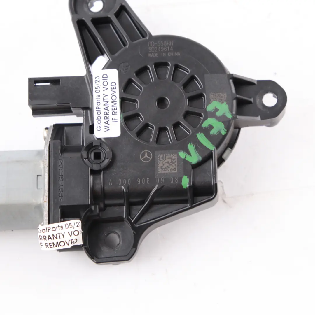  Motor Elevador Mercedes W177 W247 Trasero Derecho Puerta Ventana Accionamiento - SKU A0009060908 - Número de pieza A0009060908