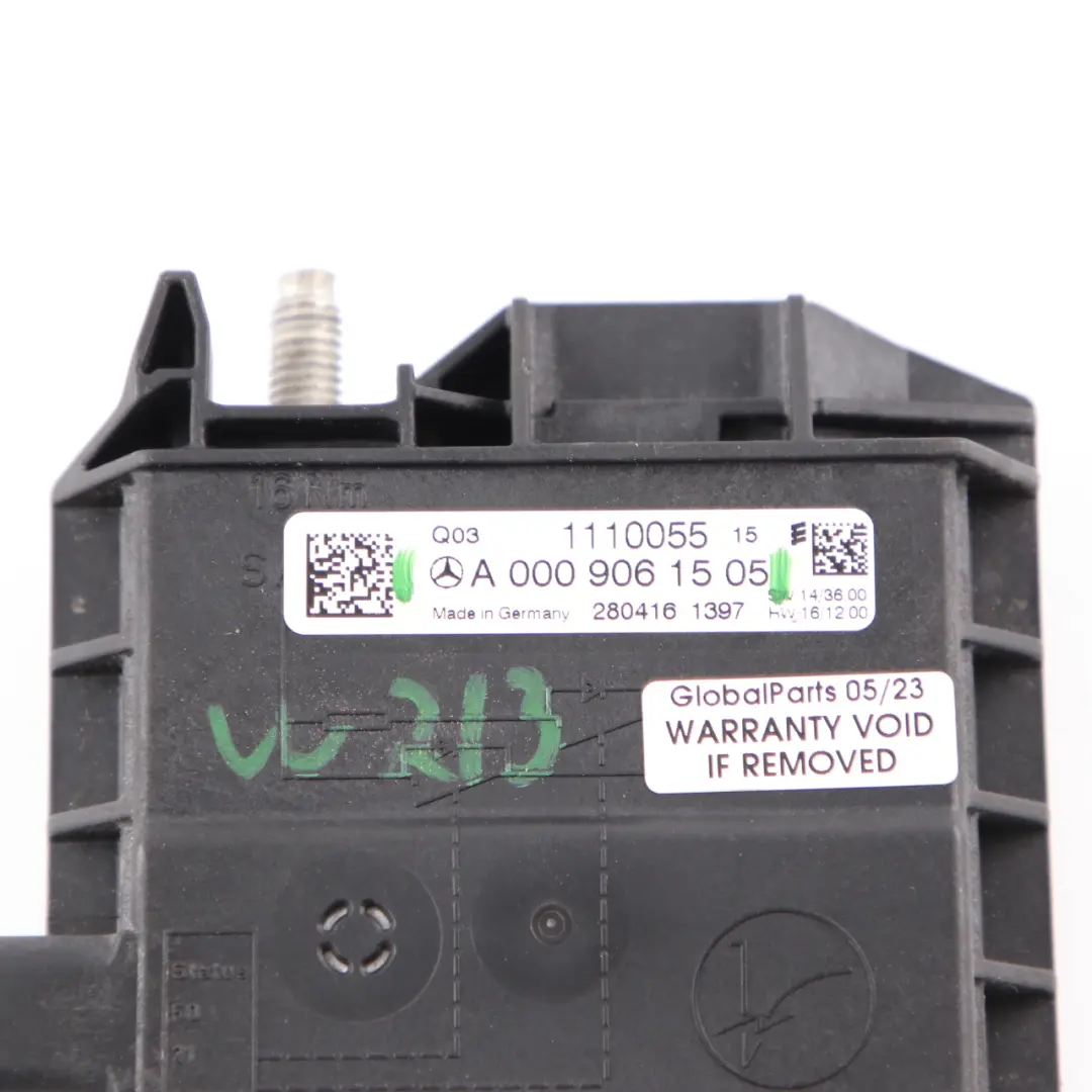 Mercedes W212 W213 W205 W218 Positive Battery Tray Clamp - SKU A0009061505 - Part number A0009061505