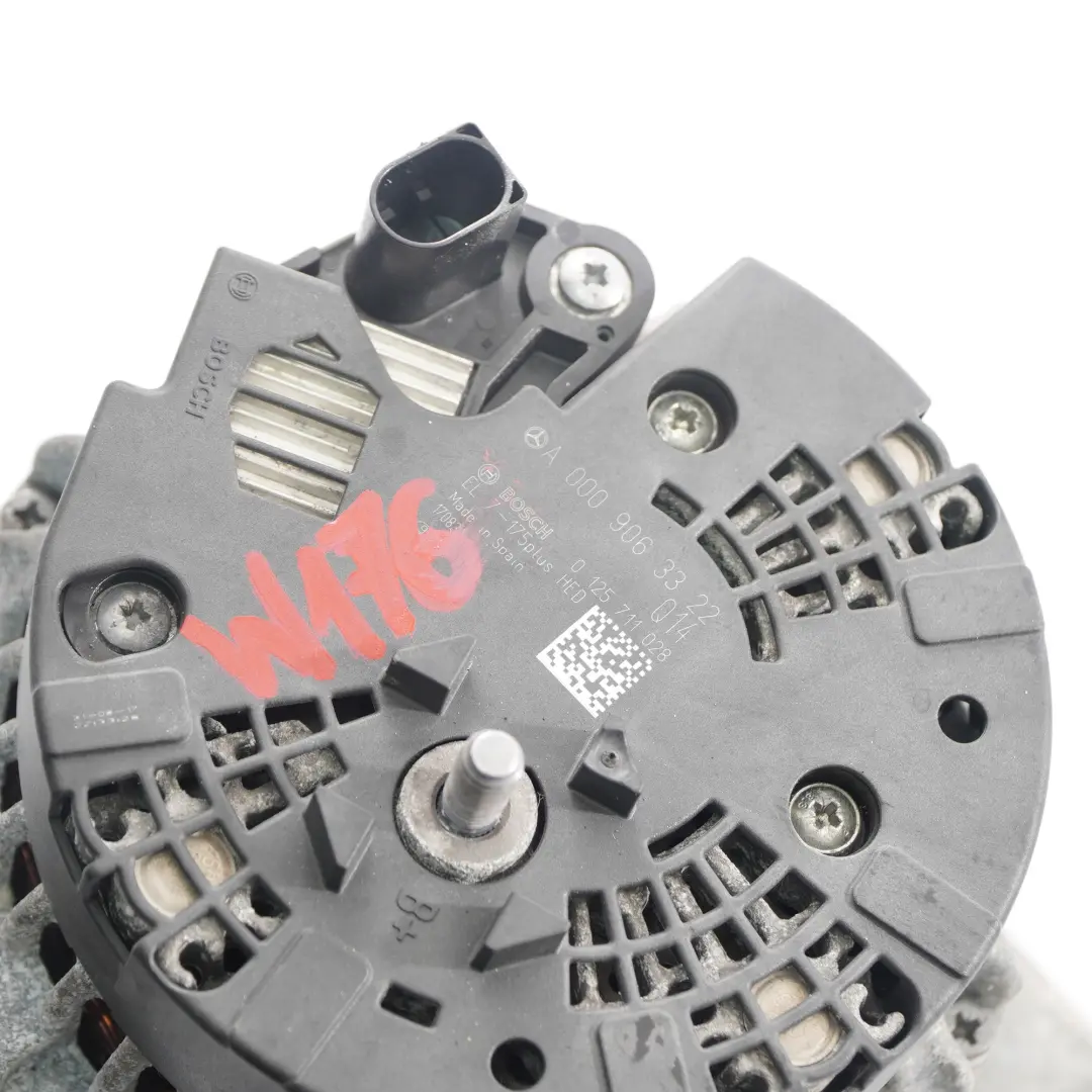  Alternator Generator Mercedes W176 W246 OM651 Diesel Engine 175A - SKU A0009063322 - Part number A0009063322