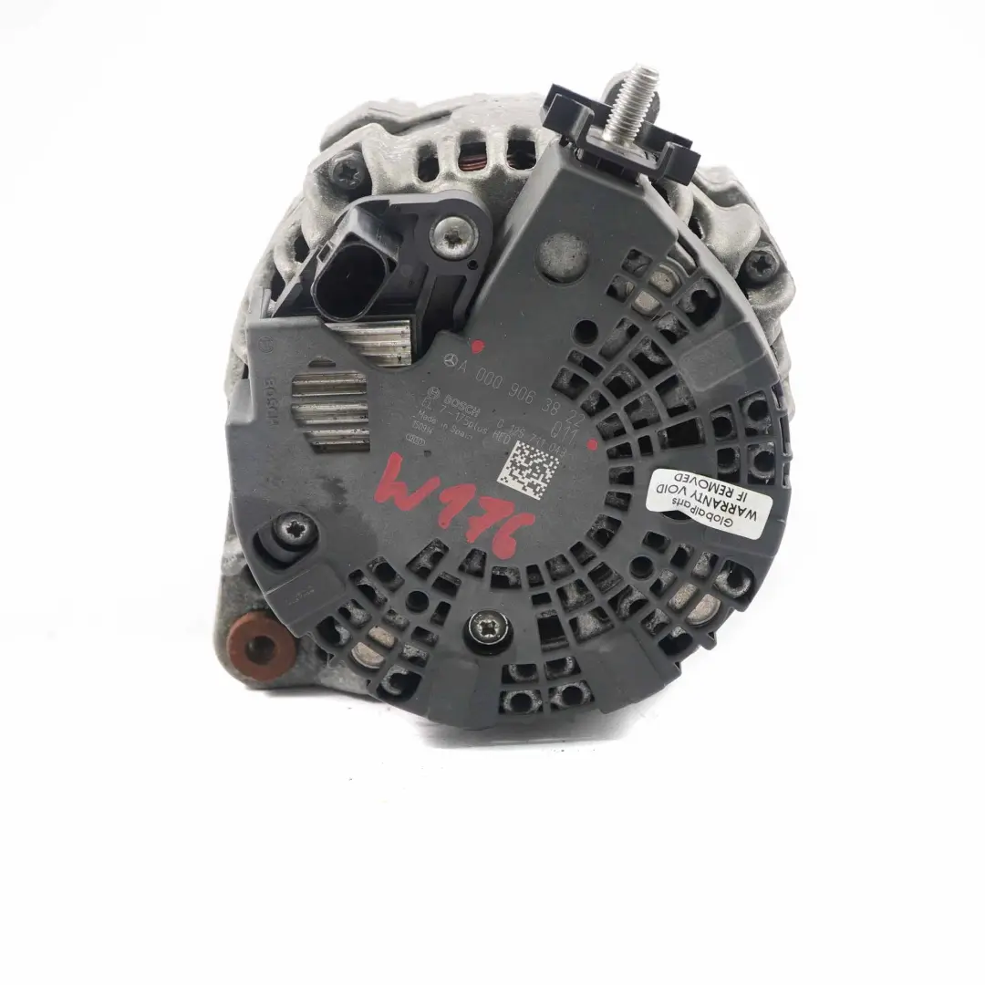  Alternator Generator Mercedes W176 W246 Diesel Engine Bosch 175A - SKU A0009063822 - Part number A0009063822