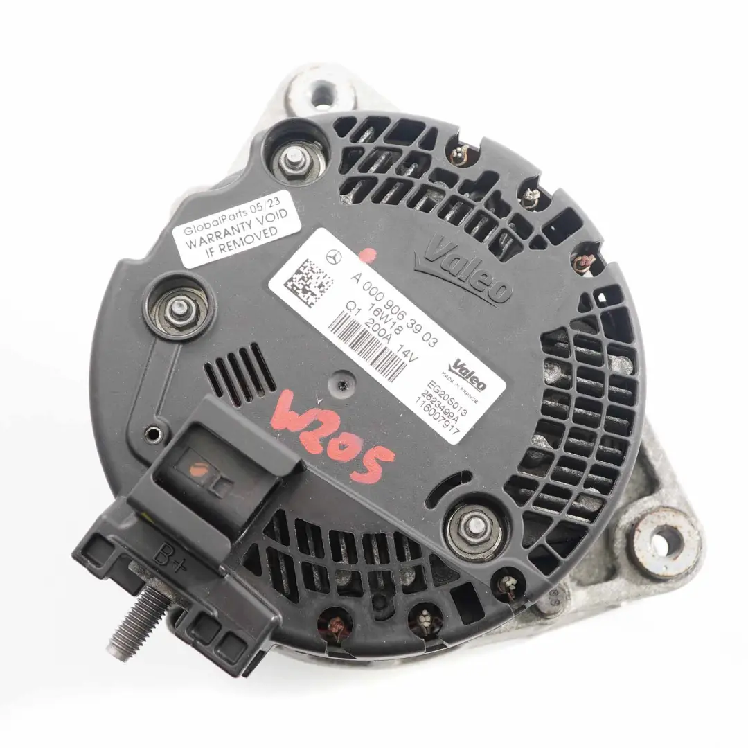  Alternator Generator Mercedes W205 W213 Diesel Engine Valeo 200A - SKU A0009063903 - Part number A0009063903