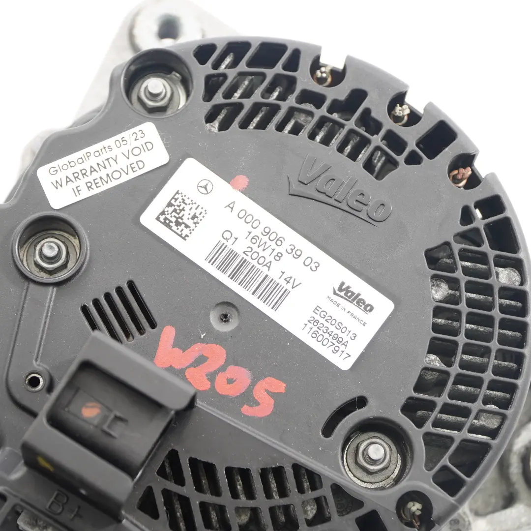 Alternador Generador Mercedes W205 W213 Motor Diesel Valeo 200A para con número de pieza A0009063903 Alternador Generador Mercedes W205 W213 Motor Diesel Valeo 200A - SKU A0009063903 - Número de pieza A0009063903