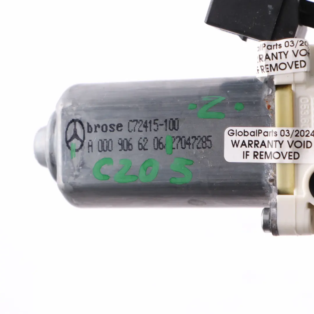 Motor Mercedes C205 Vordertüren Rechts Fensterheber Getriebemotor - SKU A0009066206 - Teilenummer A0009066206